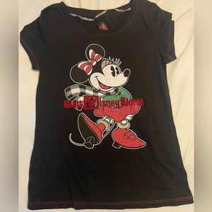 Disney Parks Christmas Minnie Mouse Shirt - XS
